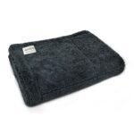 SOFTSPUN Microfiber Cloth for Car 1600 GSM 40×60 cms 1 Pc Aqua Blue+Grey | Twisted Loop Super Absorbent Towel – Edgeless Design with Plush Pile and Lint Free Cloth for Drying and Detailing.