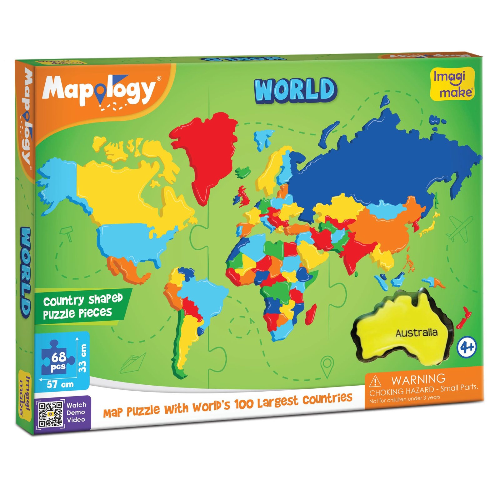 Imagimake Mapology World | Educational Toy for Kids Age 4-8 Years