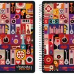Classmate Soft Cover 6 Subject Spiral Binding Notebook, Single Line, 300 Pages (Assorted) (Pack of 2)
