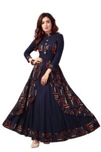 madhuram textiles Women Rayon A-Line Long Kurti(M-2082)