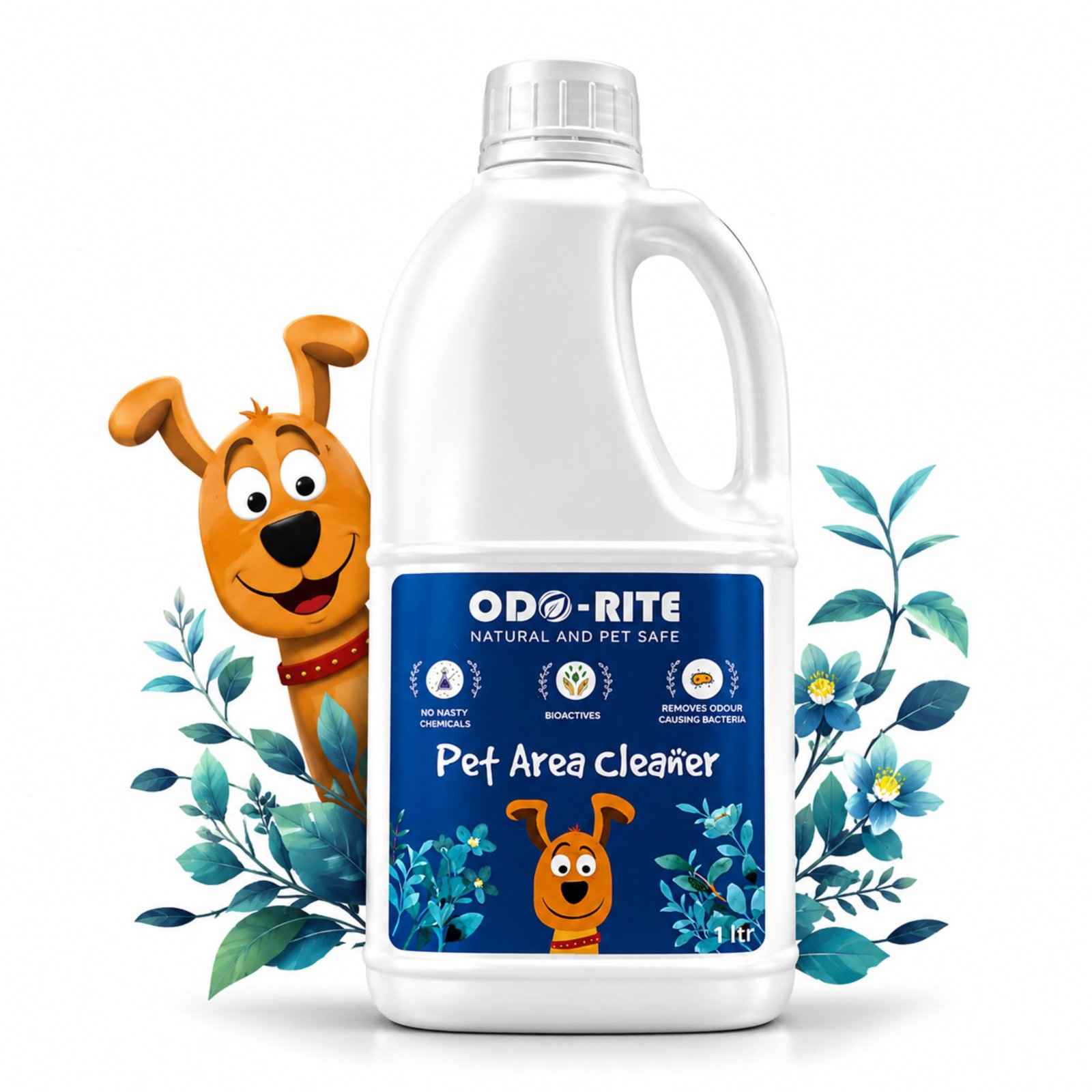ODO-RITE Pet Area Cleaner/Kennel Wash/Kennel Cleaner/Floor Cleaner/Bio-Technological/Natural/Pet & Child Safe (1000 ml)