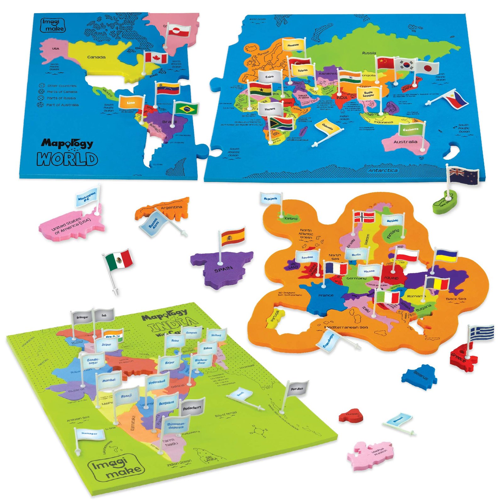 Imagimake Mapology World & India | Educational Toy for Kids Age 5-9 Years