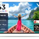 VW 108 cm (43 inches) Nano Sync Series 4K Ultra HD Smart JioTele OS QLED TV VW43JQ1 (Black)