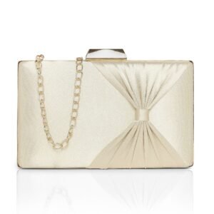 Lavie Women’s Bow Frame Clutch Bags | Detachable Chain Sling Strap | Ladies Purse Wallet