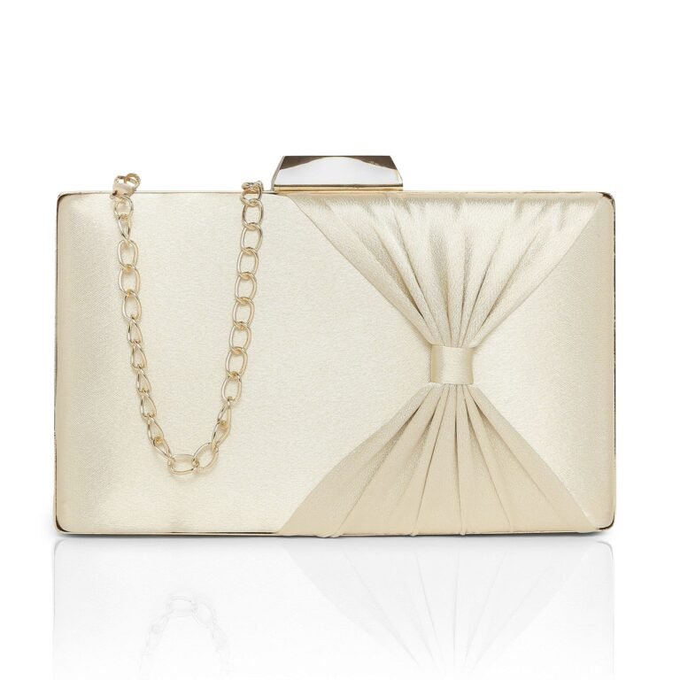 Lavie Women’s Bow Frame Clutch Bags | Detachable Chain Sling Strap | Ladies Purse Wallet