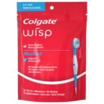Colgate Adult Max Fresh Wisp Disposable Travel Manual Toothbrush, Peppermint – 24 Count, Red