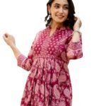 Arayna Women’s Pure Cotton Paisley Printed Tunic Top – Comfortable Everyday Wear