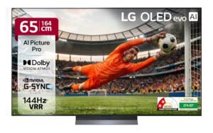 LG 164 cm (65 Inches) OLED evo C5 AI Series 4K Ultra HD (3840 x 2160) Smart webOS TV OLED65C56LA