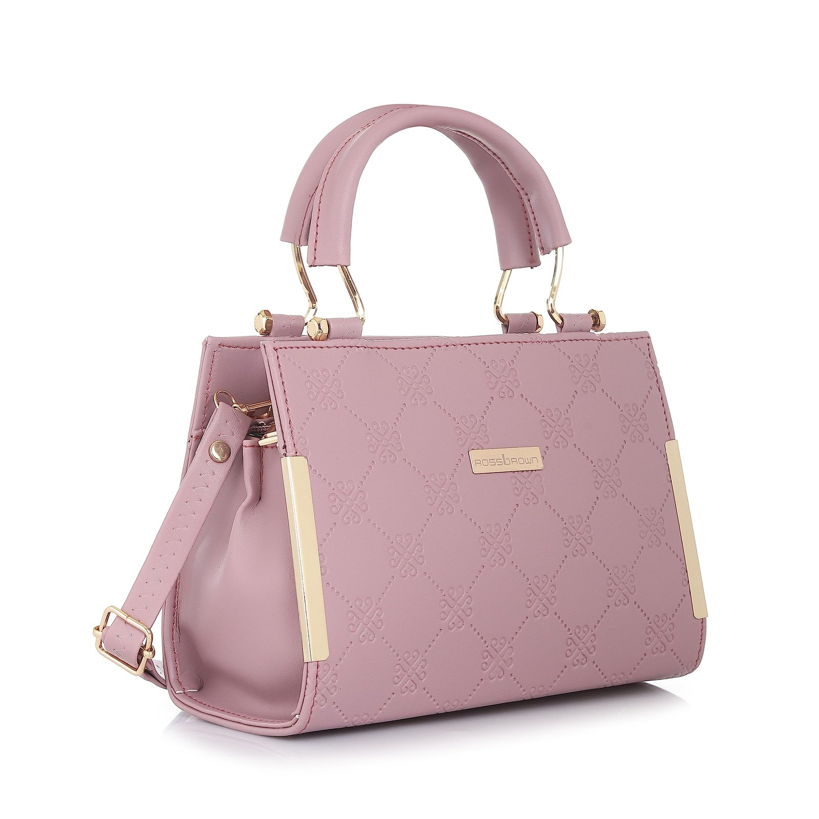 ROSS BROWN PU Synthetic Leather Women’s Mini Satchel Bag | Ladies Purse Handbag- Mini