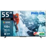 PHILIPS 139 cm (55 inches) 8100 Series 4K Ultra HD Smart QLED Google TV 55PQT8100/94