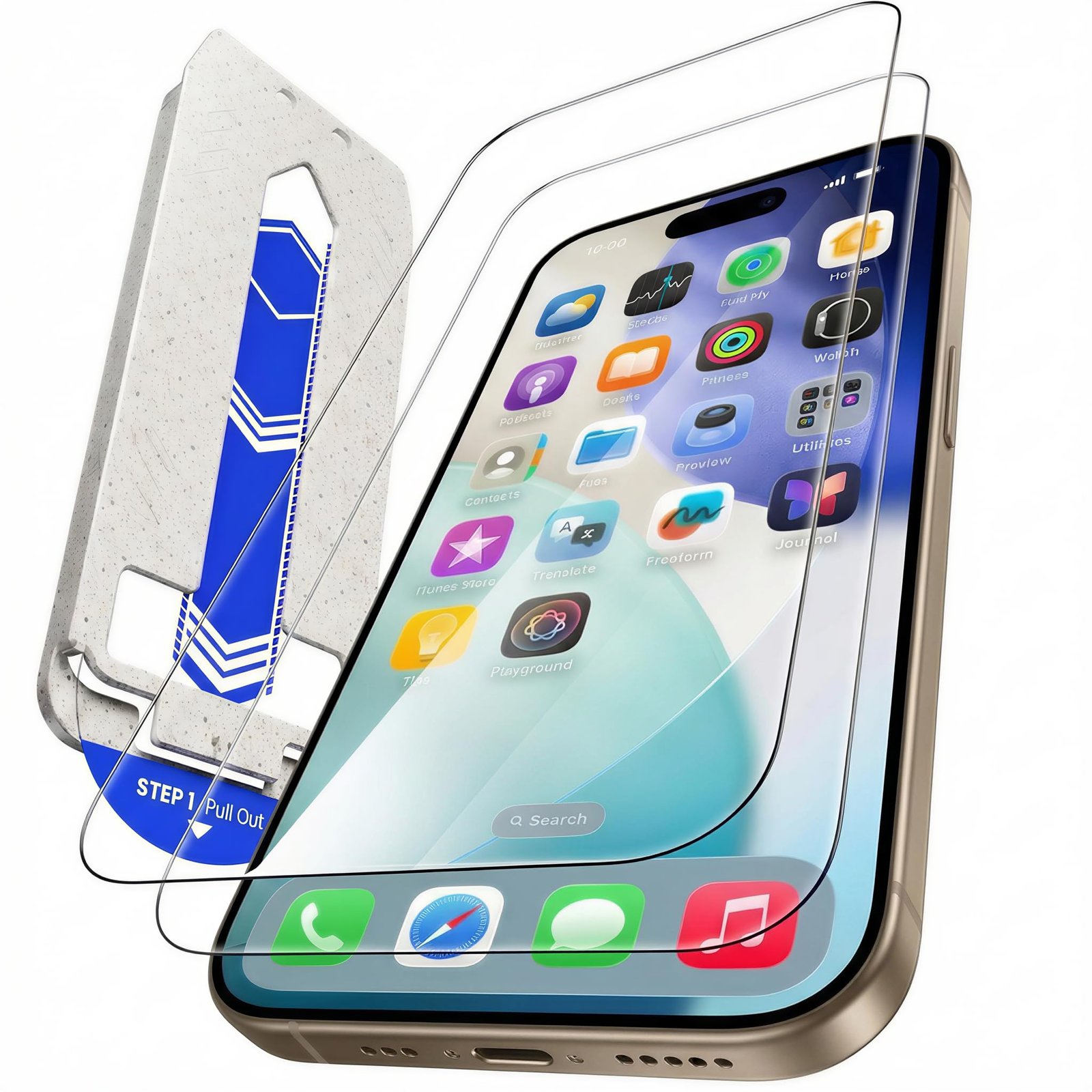 Mr.Shield Align-X Tempered Glass Screen Protector for iPhone 16 Pro Max