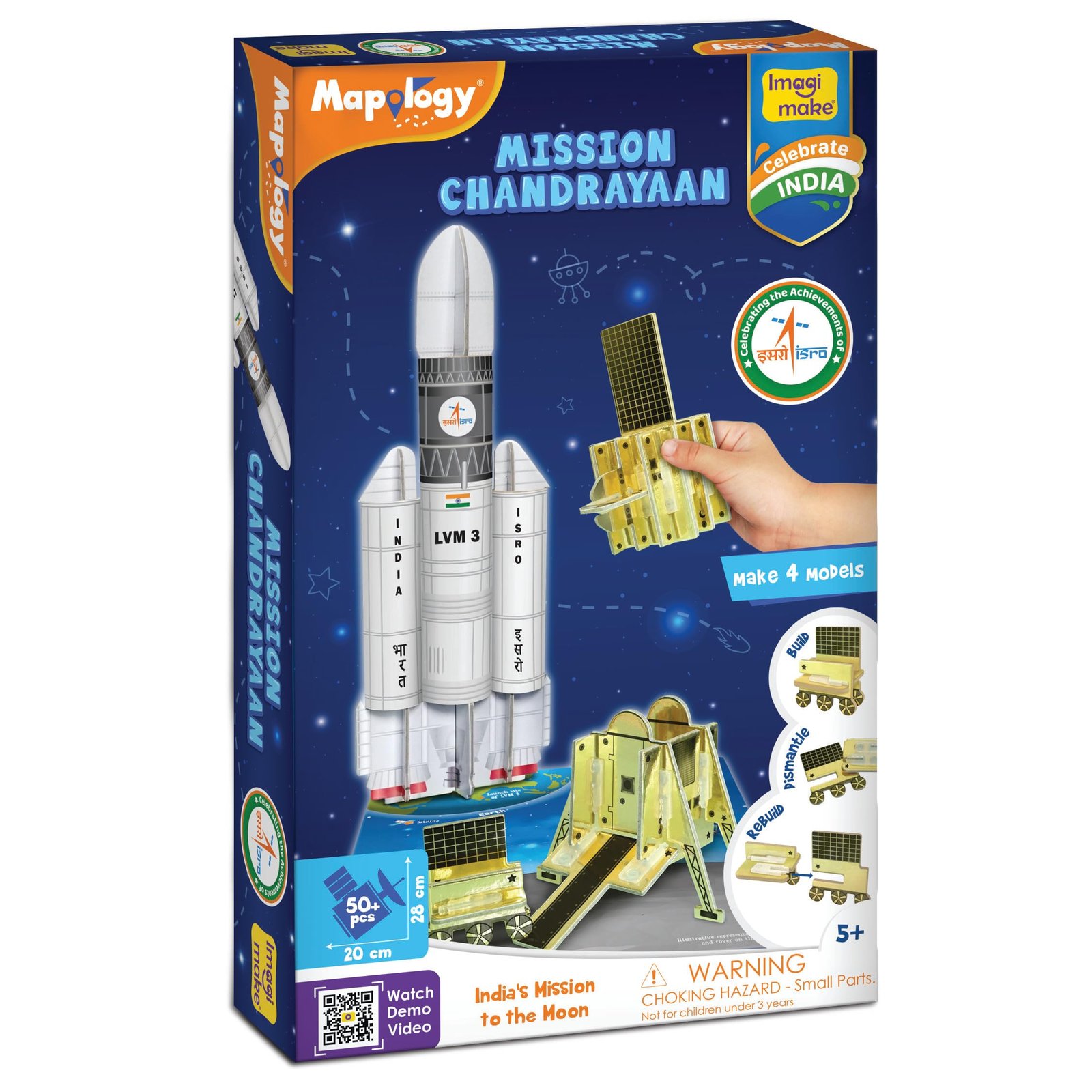 Imagimake Mapology Chandrayaan | ISRO Rocket Model | Kids Age 5+