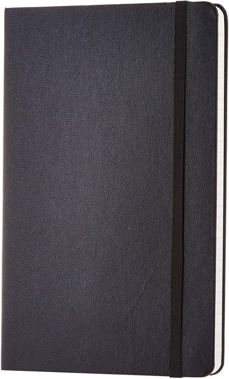 amazon basics Classic Notebook, Ruled – (130 Mm X 210 Mm) – 240 Pages (Black)