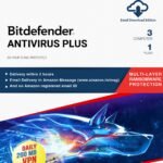 Bitdefender – 3 Computer,1 Year – Antivirus Plus | Windows | Latest Version |(Single Activation Code) Email Delivery in 2 Hours- No CD |