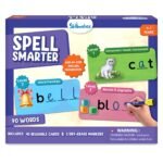 Skillmatics Spell Smarter – Phonics & Spelling Write and Wipe Flashcards