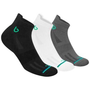 BAMBOS Bamboo Socks for Men Anti-Microbial Ultra Soft Padded Ankle Socks, Pack of 3