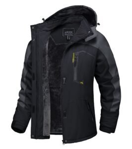 TACVASEN Women’s Ski Jacket Warm Winter Snow Coat Mountain Windproof Hooded Fleece Jacket Skiing Snowboarding Outdoor