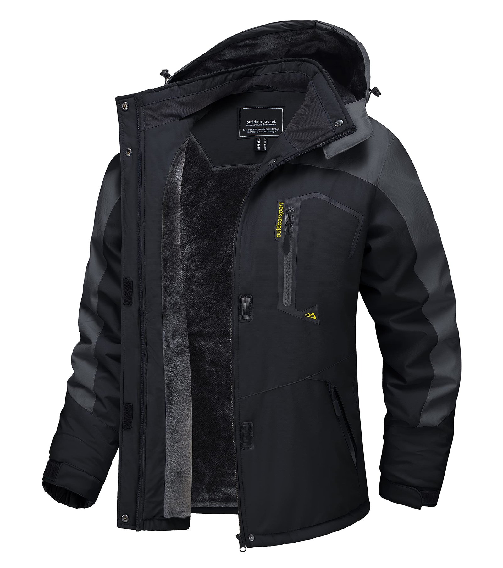 TACVASEN Women’s Ski Jacket Warm Winter Snow Coat Mountain Windproof Hooded Fleece Jacket Skiing Snowboarding Outdoor