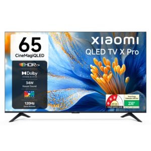 Xiaomi (164 cm) 65 inch X Pro 4K QLED | Dolby Vision & HDR10+| 34W Boom Box Speakers| 120Hz Game Booster| Gemini AI| Google TV | L65MB-APIN