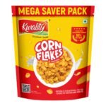 Kwality Corn Flakes 800g | Made with Golden Corns | 99% Fat Free, Natural Source of Vitamin & Iron | High in Protein & Fiber | Healthy Breakfast Cereal