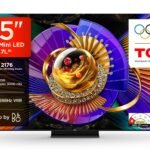 TCL 139 cm (55 inches) 4K SQD-Mini LED Google TV | 288Hz VRR | 3GB RAM | 54W B & O Hi-End Speakers | Upto HDR 2700 nits | 55C7L