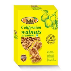 Tulsi California Walnut Kernels Premium 200g | Light Colored Halves | Large Size | Rich in Omega-3 | Akhrot Giri | Delightful Snack | Without Shell | Brain Food | Crunchy Nuts | Rich in Dietary Fiber