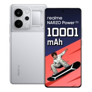 realme NARZO Power 5G (Titan Silver,8GB+128GB) 10001mAh Power. Stay Unstoppable. | 144Hz Curved+ AMOLED Display | Revolutionary Dual-Chip System | 50MP Sony OIS Camera