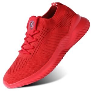 Mens Running Shoes Slip on Walking Tennis Sneakers Lightweight Breathable Mesh Workout Casual Sports Shoes Soft Sole