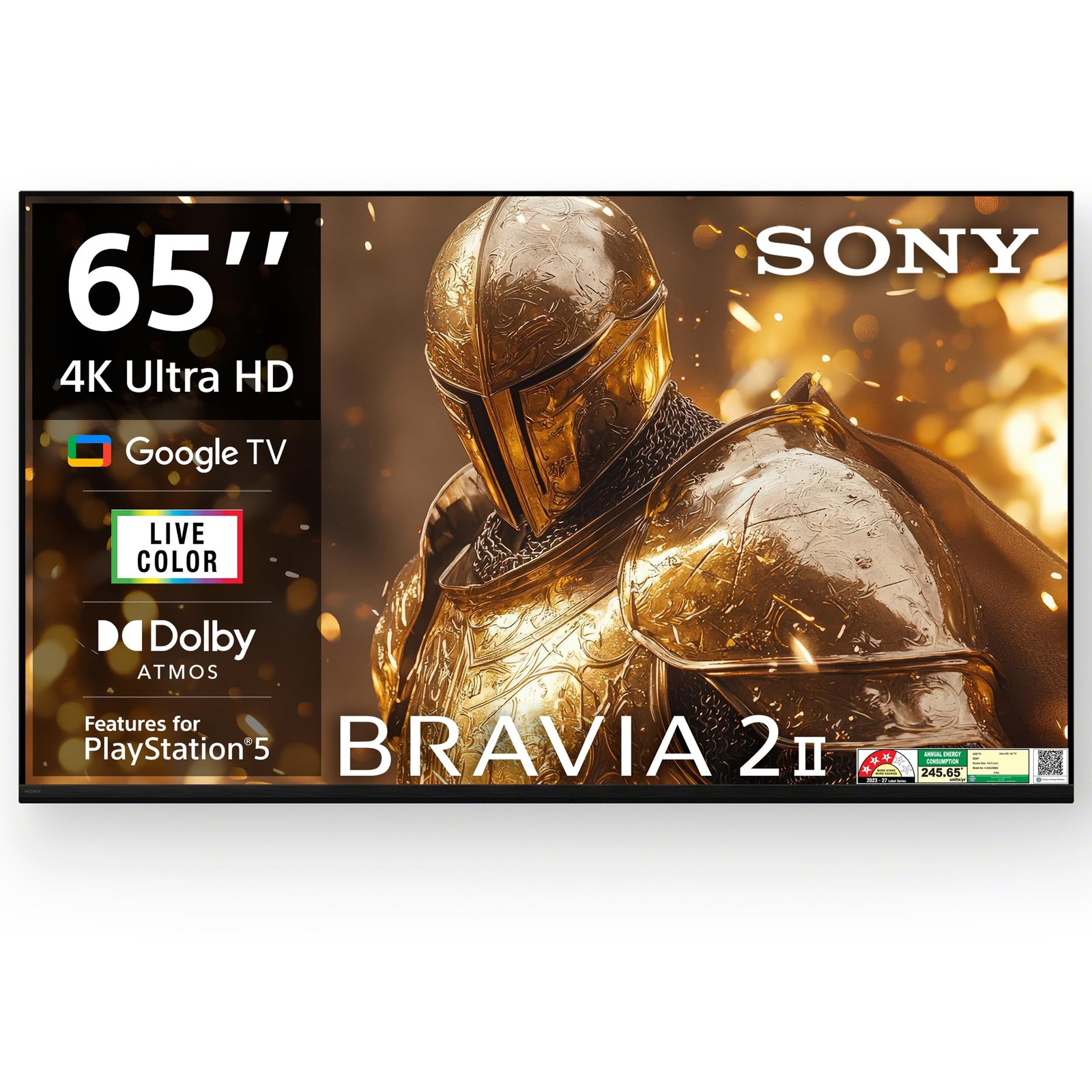 Sony 164 cm (65 inches) Smartchoice BRAVIA 2M2 Series 4K Ultra HD Smart LED Google TV K-65S25BM2