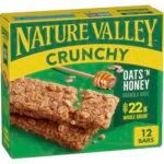 Nature Valley Crunchy Granola Bars | Whole Grain Oats & Honey, 210g (10 Bars-PACK OF 5) | Multigrain Energy Bars| No Artificial Flavours