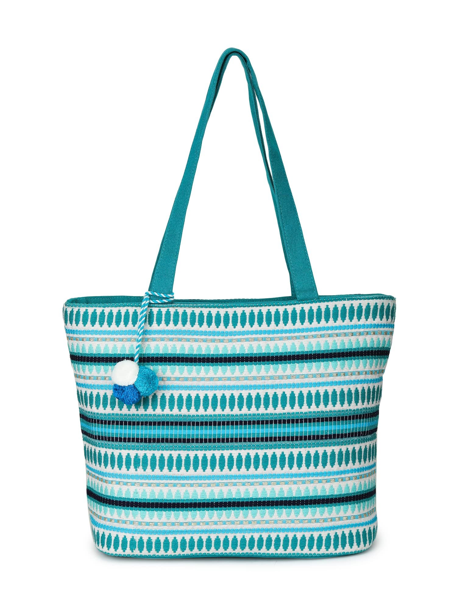 ALII AND ALIIZEY Tote Bag for Women with Zip | College Bag for Girls | Shopping & Grocery Bag |Multi-Purpose Bag