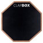 Clapbox Drum Practice Pad – 12 inches, Black (Practice pad only)