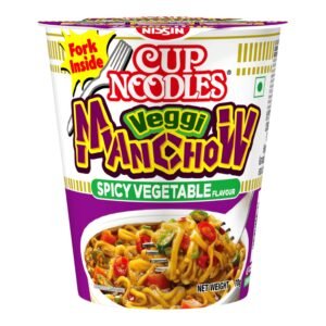 Cup Noodles Nissin Vegetable Manchow | Zesty Manchow Magic for Instant Satisfaction | Flavor-Packed On-the-Go Meal #VibeItUp , 70 Gm,Vegetarian