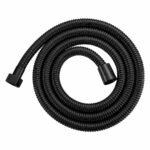 Amazon Basics Stainless Steel Flexible Health Faucet Hose Pipe | Rust-Proof Chrome Finish | Leak-Resistant Shower Hose for Jet Spray & Hand Shower | Universal Bathroom Connector
