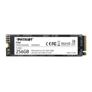Patriot Memory P300 256GB M.2 SSD 2280 NVMe PCIe Gen 3×4 Internal SSD P300P256GM28