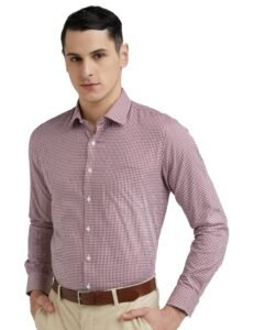 Van Heusen Men Cotton Solid Slim Fit Formal Shirt