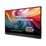 Acer Smartchoice PM161Q B1 15.6 Inch Full HD Portable Monitor | IPS Panel | 2 x USB Type-C & HDMI | 4 ms | Adaptive-Sync | Ultra-Slim 700 g | Built-in Speakers | Ideal for Laptop, Phone & Travel Use