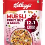 Kellogg’s Muesli Fruit Nut & Seeds | 12 In 1 Power Breakfast | No Maida No Palm Oil | India’s No 1 Muesli | 240g