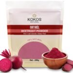Kokos Natural Beetroot Powder – 200 Gm (Pack of 1) | Natural, Rich in Antioxidants, Improves Blood Flow & Exercise Performance | Use in Soups, Curries, Smoothies, Cakes, Pancakes | Natural Food Colour
