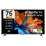 Xiaomi (189 cm) 75 inch S 4K QD-Mini LED | Dolby Vision| Upto 512 Dimming Zones | 34W Speakers | 120Hz DLG | Gemini AI | Google TV | L75MC-IN