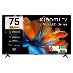 Xiaomi (189 cm) 75 inch S 4K QD-Mini LED | Dolby Vision| Upto 512 Dimming Zones | 34W Speakers | 120Hz DLG | Gemini AI | Google TV | L75MC-IN