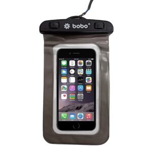 BOBO Universal Waterproof Pouch (Big Size) Cellphone Dry Bag Case for Smartphone – Grey (Pack of 1)