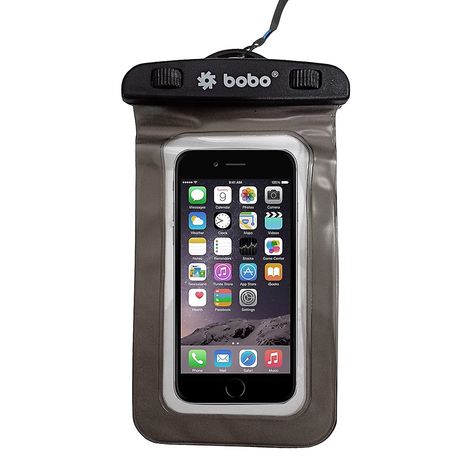 BOBO Universal Waterproof Pouch (Big Size) Cellphone Dry Bag Case for Smartphone – Grey (Pack of 1)