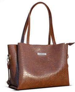 Carrylux Large Capacity Croco Pattern Tote Bags For Womens Big Purses And Handbags Ladies Big Shoulder Bag