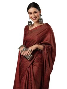 AKHILAM Women’s Kanjivaram Pure Soft Silk Saree For Women Saree With Unstitched Blouse Piece |Soft banarasi saree for women|silk saree pure silk