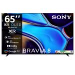 Sony BRAVIA 8 Series 164 cm (65 inches) 4K Ultra HD AI Smart OLED Google TV K-65XR80 (Black)