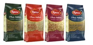 Manna Millets 2kg Whole Grains Combo Pack of 4, Foxtail, Kodo, Little,Barnyard. Certified low GI. Unpolished. Natural Grains, 500g (Pack of 4)