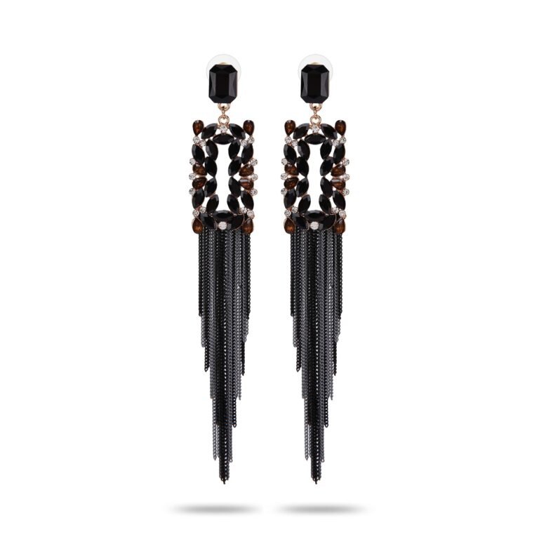 YouBella Jewellery Earings for women Crystal Tassel Handmade Earrings for Girls and Women
