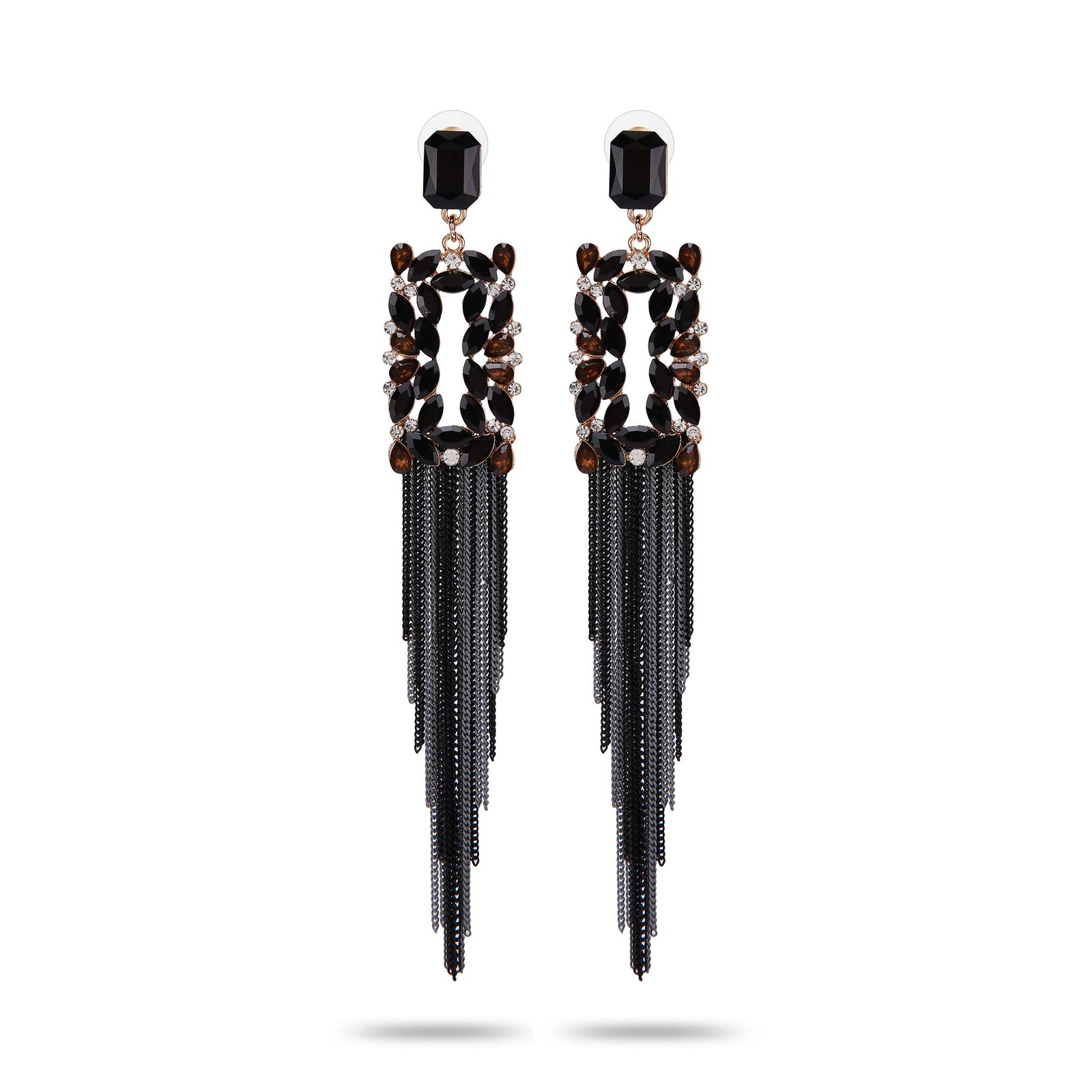 YouBella Jewellery Earings for women Crystal Tassel Handmade Earrings for Girls and Women