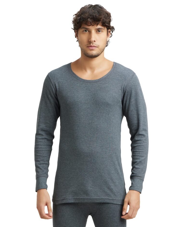 Jockey Men’s Super Combed Cotton Rich Fabric Full Sleeved Thermal Undershirt with StayWarm Technology